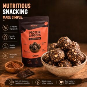 PROTEIN LADDOOS - Cocoa, Pack of 40 (320gm)